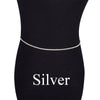 Jewdy Simple Style Rhinestone Waist Chain for Women Gilrs Summer Sexy Crystal Shiny Body Chain Accessories Jewlelry Gifts