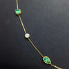 Jewelry, 13.55ct emerald hand chai, bare stone specifications: 6 x 5mm, 18K gold with moissanite Seiko mosaic Quality assurance