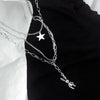 Jewelry 2021 Neck Chain Hip Hop Punk Korean Pop Bunny Star Pair Pendant Gothic Grunge Chain Aesthetic Necklace Accessories
