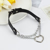 Jewelry Harajuku Choker Rock Gothic Heart Stud Collar Punk Necklace Leather Rivet Collar