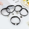 Jewelry Harajuku Choker Rock Gothic Heart Stud Collar Punk Necklace Leather Rivet Collar