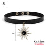Jewelry Harajuku Choker Rock Gothic Heart Stud Collar Punk Necklace Leather Rivet Collar