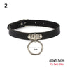 Jewelry Harajuku Choker Rock Gothic Heart Stud Collar Punk Necklace Leather Rivet Collar