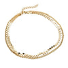 Jewelry Necklace Fishbone Clavicle Chain Sequined Short  Simple And Exquisite Wild Accessories