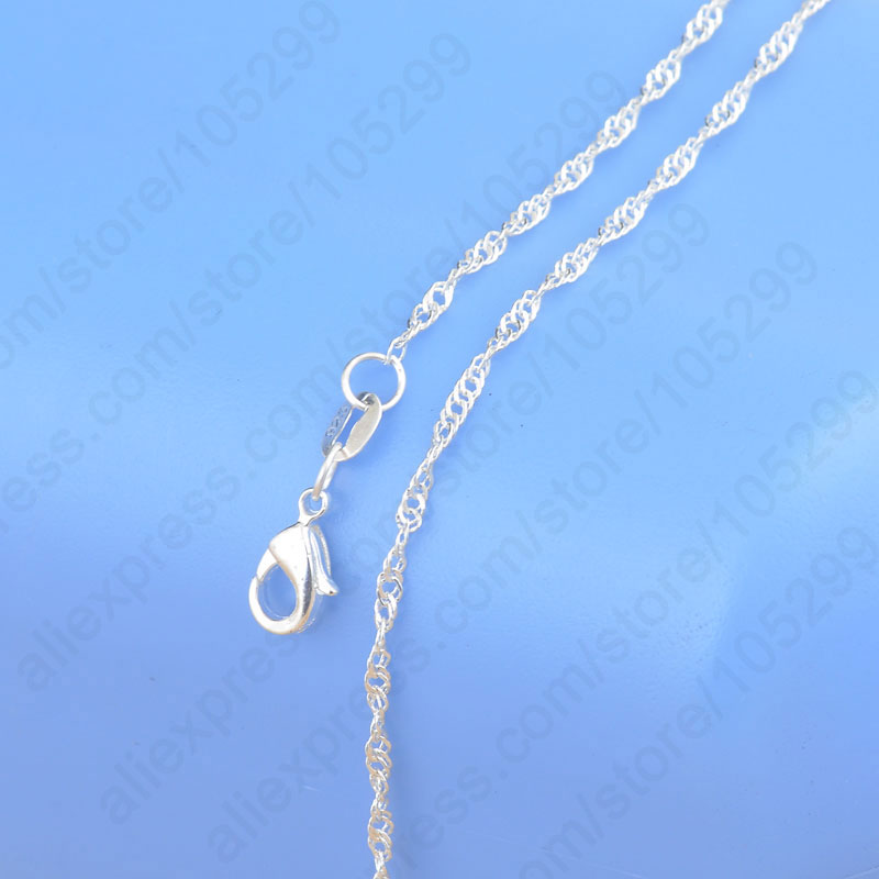 Jewelry Sample Order 20Pcs Mix 20 Styles 18" Genuine 925 Sterling Silver Link Necklace Set Chains+Lobster Clasps 925 Tag