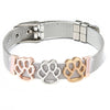 Jewelry Silver Color Stainless Steel Mesh Bracelets Bangles with Love Heart Slide Charms Bracelets for Women Lover Gift