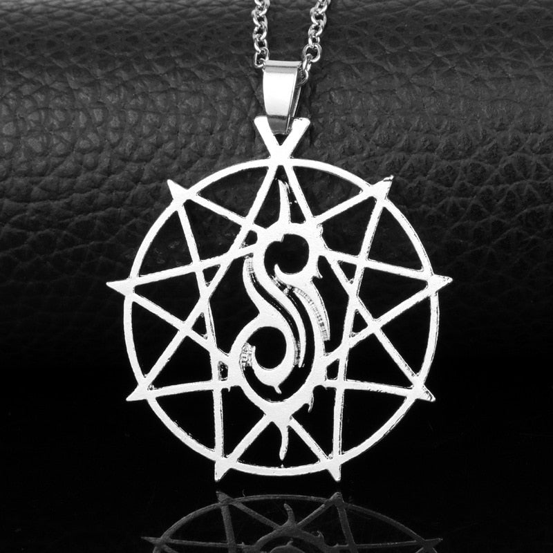 Jewelry Slipknot articulated band necklace hollow star pendant clavicle chain