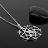 Jewelry Slipknot articulated band necklace hollow star pendant clavicle chain
