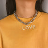 Jewelry punk retro all-match short necklace necklace female simple twist thick chain personality necklace