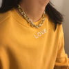 Jewelry punk retro all-match short necklace necklace female simple twist thick chain personality necklace