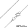 JewelryPalace 100% Genuine 925 Sterling Silver Necklace Ingot Twisted Trace Belcher Snake Bar Singapore Box Chain Necklace Women