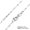 JewelryPalace 100% Genuine 925 Sterling Silver Necklace Ingot Twisted Trace Belcher Snake Bar Singapore Box Chain Necklace Women