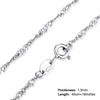JewelryPalace 100% Genuine 925 Sterling Silver Necklace Ingot Twisted Trace Belcher Snake Bar Singapore Box Chain Necklace Women