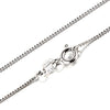 100% Genuine 925 Sterling Silver Necklaces 40-45cm Classic Basic Silver Chains Lobster Clasp Adjustable Jewelry