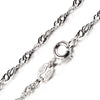 100% Genuine 925 Sterling Silver Necklaces 40-45cm Classic Basic Silver Chains Lobster Clasp Adjustable Jewelry
