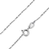 100% Genuine 925 Sterling Silver Necklaces Classic Basic Silver Chains Lobster Clasp Adjustable Fashion Jewelry