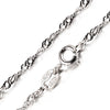 100% Genuine 925 Sterling Silver Necklaces Classic Basic Silver Chains Lobster Clasp Adjustable Fashion Jewelry