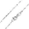100% Genuine 925 Sterling Silver Necklaces Classic Basic Silver Chains Lobster Clasp Adjustable Fashion Jewelry