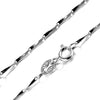 100% Genuine 925 Sterling Silver Necklaces Classic Basic Silver Chains Lobster Clasp Adjustable Fashion Jewelry