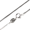 100% Genuine 925 Sterling Silver Necklaces Classic Basic Silver Chains Lobster Clasp Adjustable Fashion Jewelry