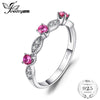 3 Stone Round 0.45ct Created Ruby Engagement Wedding Rings For Women 925 Sterling Silver 2020 Fashion Fine Jewelry
