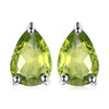 925 Sterling Silver Classic Solitaire Stud Earrings Natural Citrine Garnet Amethyst Topaz Peridot Gemstone Jewelry