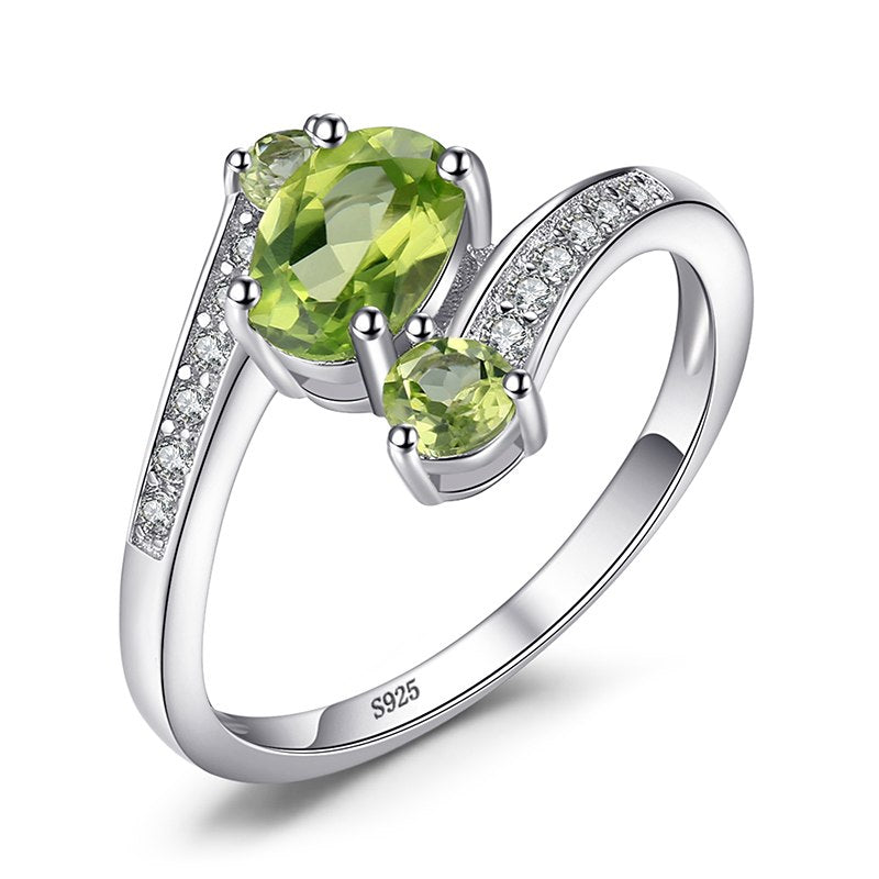 925 Sterling Silver Ring Natural Sky Blue Topaz Amethyst Citrine Peridot Garnet Women Anniversary Fine Jewelry Hot
