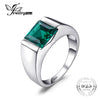 Classic Fashion 2.34ct Emerald Wedding Ring For Mens Set Genuine 925 Solid Sterling Sliver Fine Jewelry