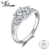Classict Cubic Zirconia Engagement Promise Wedding Ring 925 Sterling Silver Birthd Present For Girlfriend