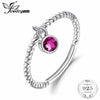 Created Ruby Rope Stackable Ring For Women 925 Sterling Silver Brand New Fine Jewelry best gift For Women
