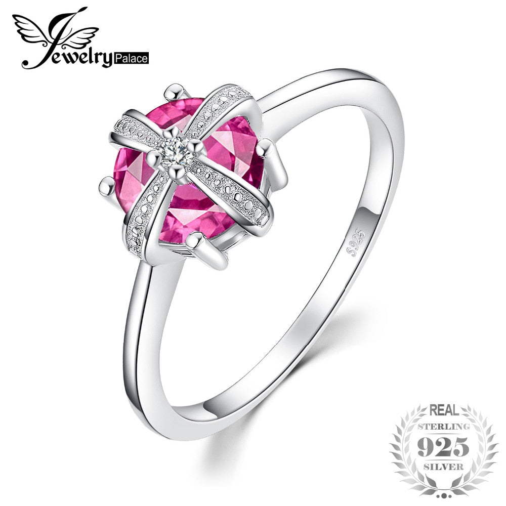 Crown 1.7ct Created Pink Sapphire Cubic Zirconia Ring 925 Sterling Silver Beatuiful For Women 2020 New Hot