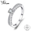 Cubic Zirconia Engagement Wedding Ring Real 925 Sterling Silver Anniversary for Women Gift 2020 New