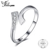 Double Row Wrap Round Wedding Promise Ring For Women Pure 925 Sterling Silver Jewelry Simple Ring