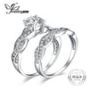 Infinity 1.5ct Cubic Zirconia Anniversary Promise Wedding Band Engagement Ring Bridal Sets 100 925 Sterling Silver