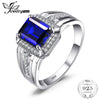 Luxury 4.6ct Created Blue Sapphire Wedding and Engagement Ring For Men Genuine 925 Sterling Sliver Fine Jewelry