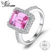 luxury 4.88ct Created Pink Sapphire Cocktail Ring 925 Sterling Silver Jewelry For Women New Fashion 2020 Hot Sale