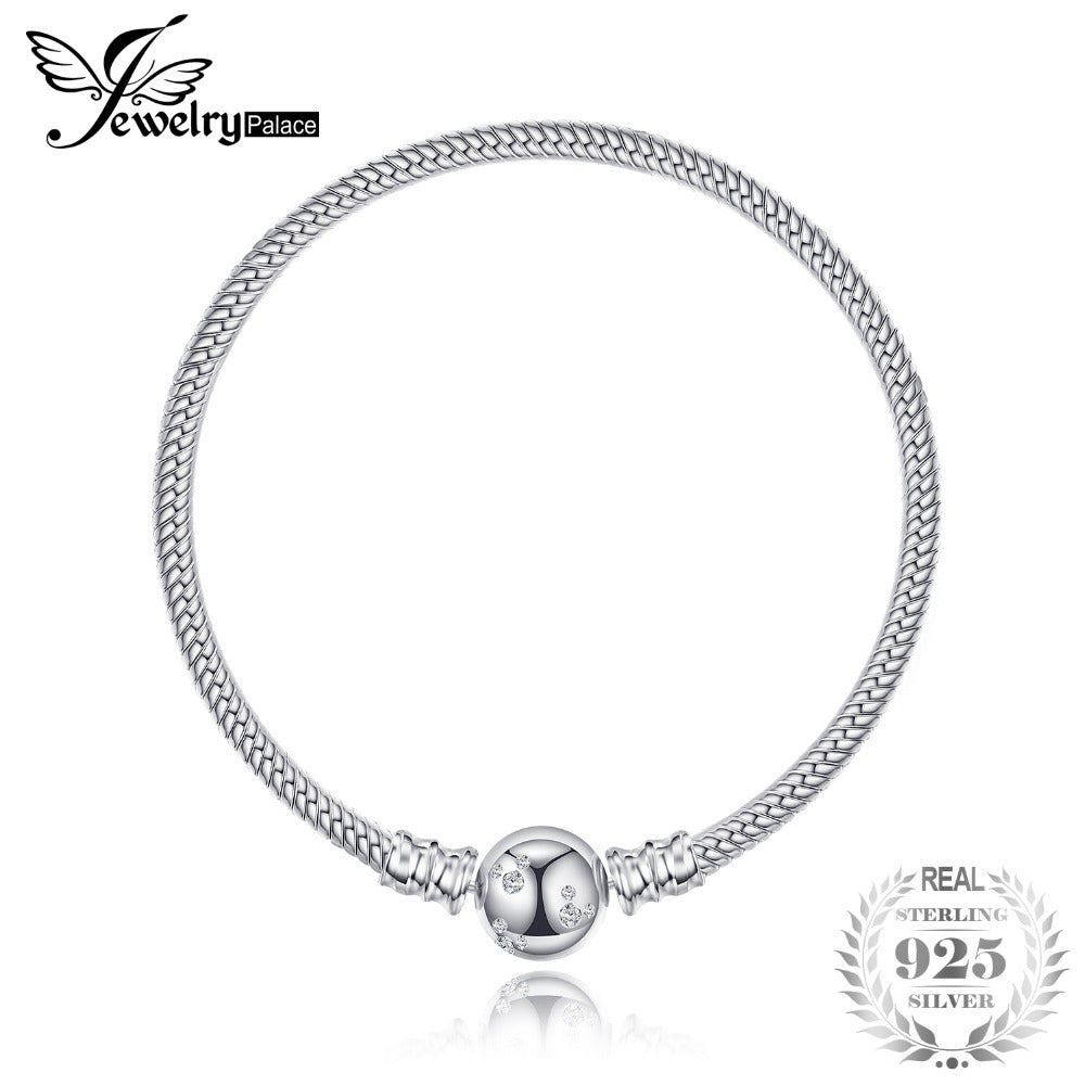 925 Sterling Silver Elegant Ball Clasp Bracelets High Quality Women Bracelets New design Bracelets