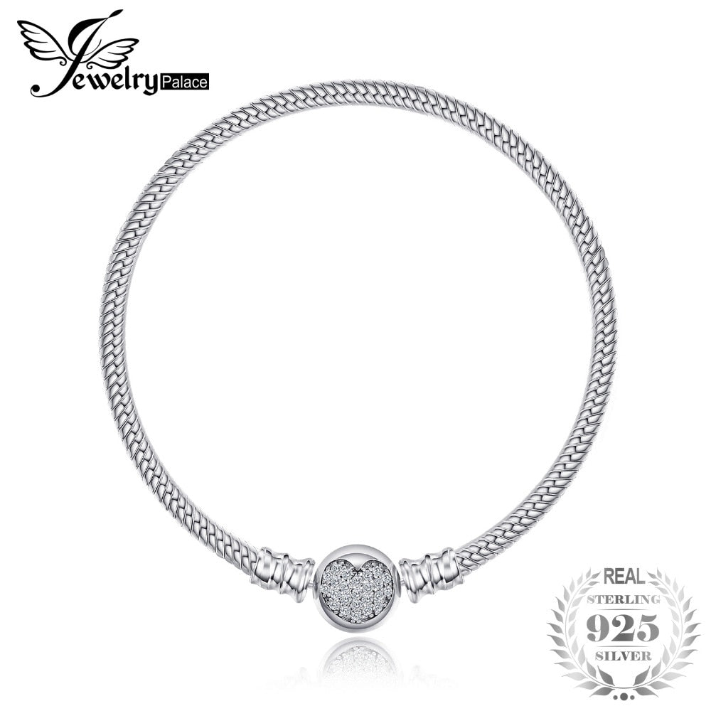 925 Sterling Silver Elegant Shining Heart Bracelets 2020 New Design Bracelets For Women Gift Bracelet