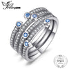 925 Sterling Silver Rings Cubic Zirconia Wedding Band Engagement Ring Cocktail Rings Gemstone Jewelry Fashion