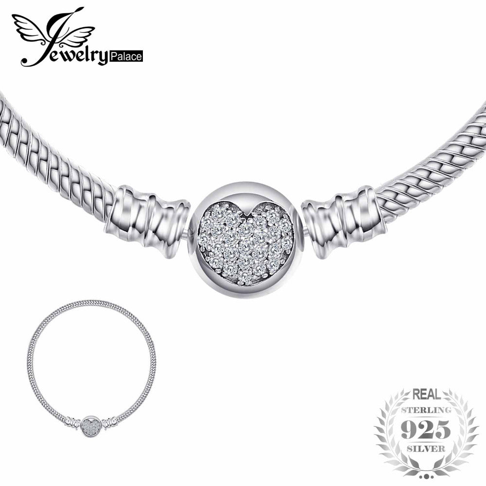 Elegant Shining Heart Bracelets 2020 New Design Bracelets 925 Sterling Silver For Women Gift Bracelet