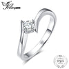 JewerlyPalace Cubic Zirconia Promise Solitaire Engagement Ring 925 Sterling Silver For Women As Beautiful Gifts New Hot Sale