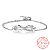 Personalised Gifts ID Bangles For Infinity Love Engrave Name 925 Sterling Silver Bracelets & Bangles Fine S925 Jewelry