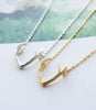 S925 Sterling Silver Cute Little Heart Clavicle Chain Simple LOVE Fashion Personality Necklace For Girl Gifts VNS8436