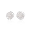 925 Sterling Silver Dandelion Flower Earrings for Women Wedding Jewelry Geometry Stud Earrings Summer Accessories