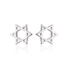 925 Sterling Silver Geometric Star Women Earrings Punk Piercing Body Jewelry Accessories Simple Stud Earrings brincos