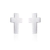 925 Sterling Silver Geometry Cross Earrings Simple Women Stud Earrings Fashion Jewelry Christmas Accessories