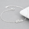 925 Sterling Silver Snow Mountain Bracelets & Bangles for Women Lady Unique Nature Inspired Bracelet Fashion Jewelry