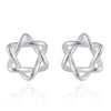 Authentic 925 Sterling Silver Star Stud Earrings for Women Jewelry Geometric Triangle Earrings Kid Christmas Gift Bijoux