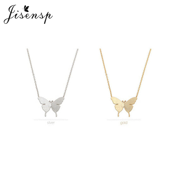 Classic Cute Butterfly Necklace for Women Simple Animal Collier Women Long Chain Necklace Vintage Jewelry Party Gifts