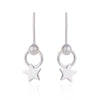 Cute 925 Sterling Silver Star Earrings Hollow out Love Heart Stud Earrings for Women Girl Kids Birthd Piercing Jewelry